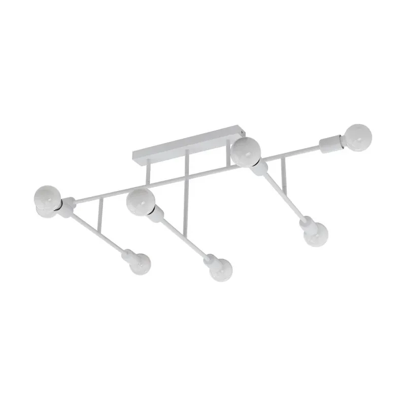 Laatste Kans Eglo BELSIANA Plafondlamp Wit, 8-lichts