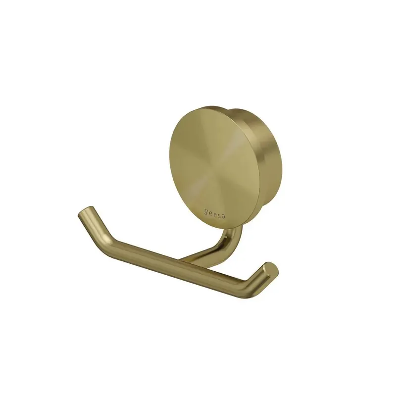 Aanbieding Geesa Opal handdoekhaak dubbel goud geborsteld