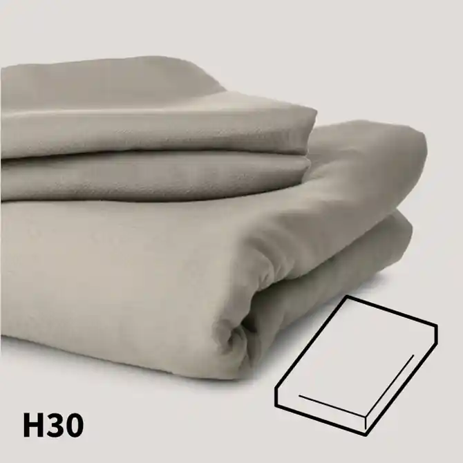Exclusieve Aanbieding Dommelin Hoeslaken Uni Satijn 600TC 719 Truffel 90x220/30