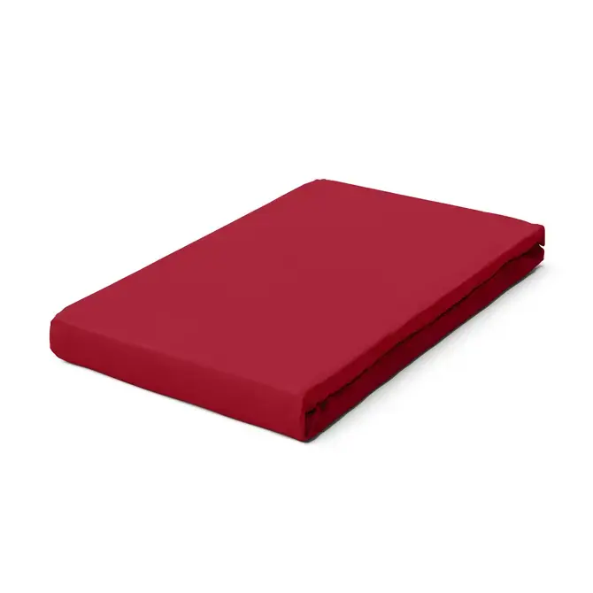 Beste Prijs Schlafgut Pure Jersey Hoeslaken M - 120x200 - 130x220 285 Red Deep