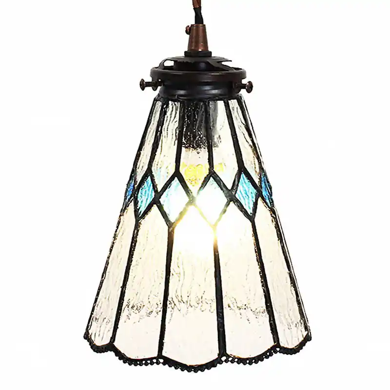 Koop Online Lumilamp Hanglamp Tiffany Ø 15x115 cm Transparant Glas