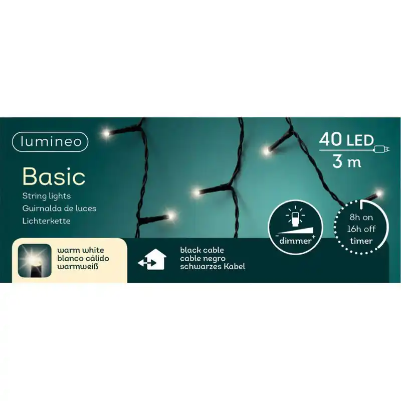 Hete Deal Kerstverlichting warm wit buiten 40 lampjes - boomverlichting - Kerstverlichting kerstboom