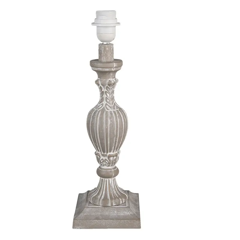 Clayre & Eef Lampenvoet Ø 14x43 cm Bruin MDF Goedkoop