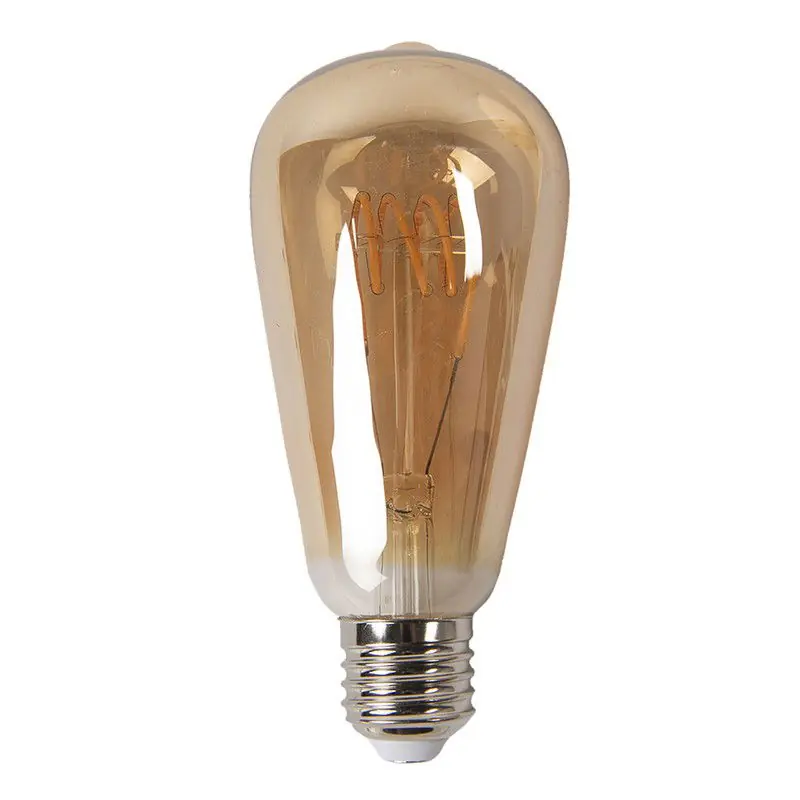 Clayre & Eef LED Lamp Bruin Glas Hete Deal