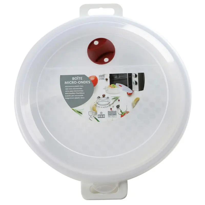 Urban Living Magnetronschaal met deksel/ventiel - 1 liter - kunststof - Magnetronbakken Modern