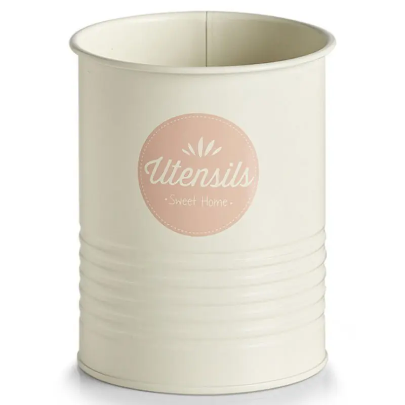 Betrouwbaar Zeller Kookgereihouder - Metaal - Wit/Roze - Utensils Sweet Home - Keukenhulphouders