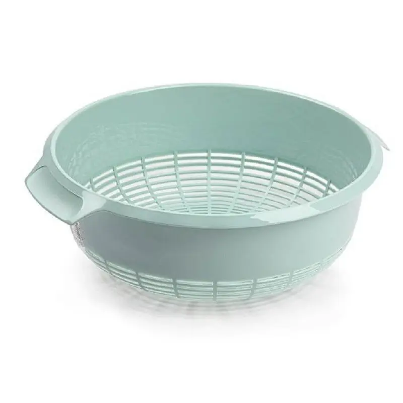 Plasticforte keuken vergiet - kunststof - 27 x 10 cm - mintgroen - Vergieten Laatste Kans