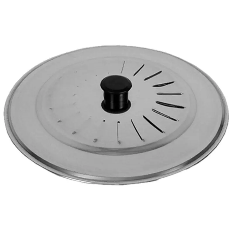 Trendy Gerimport Universele spatdeksel/pannendeksel voor pannen - RVS - 30cm - Pannendeksels