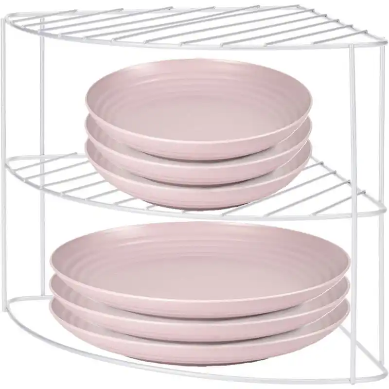Storage Solutions Keukenrek aanrecht organiser - metaal - grijs - 23 x 23 x 21 cm - opbergrek - Keukenkastorganizer Beperkte Voorraad