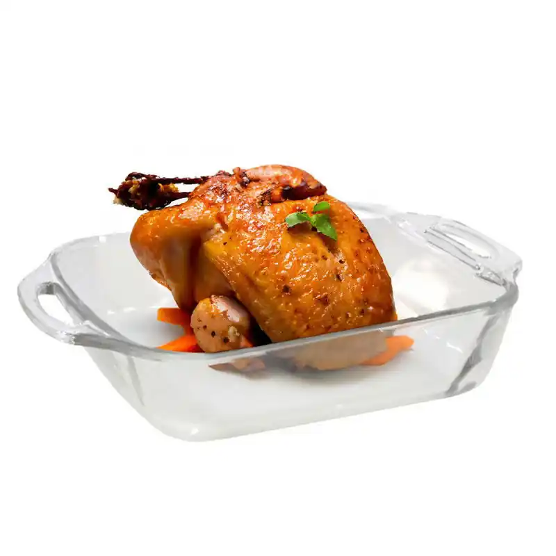 Lage Prijs Marinex Ovenschaal van borosilicaat glas - rechthoek - 3.8 Liter - 34 x 28 x 7 cm - serveerschaal - Ovenschalen