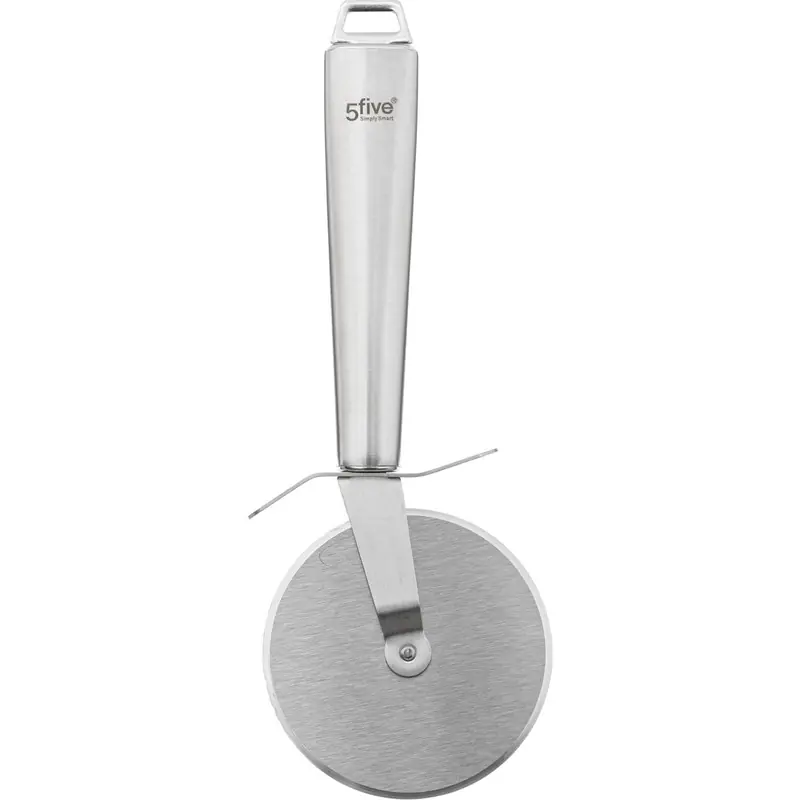 Express Levering 5Five - Pizza snijder-wiel de luxe - zilverkleurig - RVS - 23 cm - Pizzasnijders