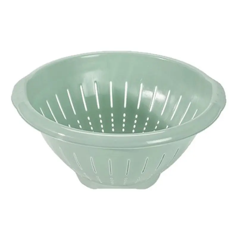 Kunststof keuken vergiet/zeef in het mintgroen 30 x 14 cm met rand - Vergieten Flitsaanbieding