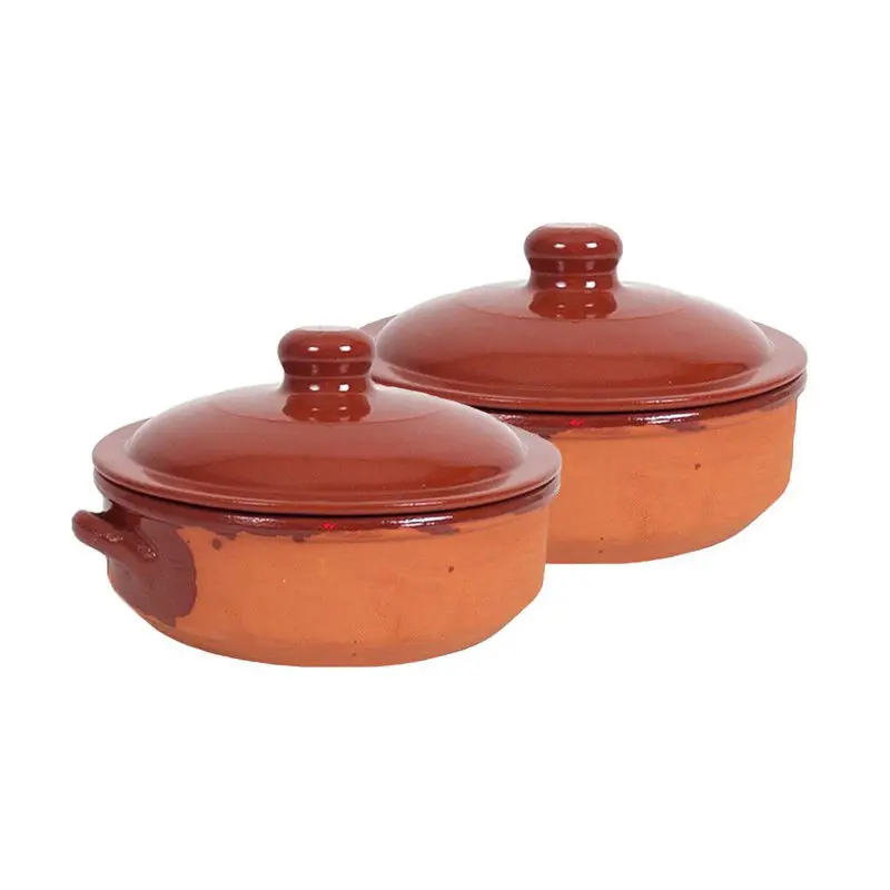 2x gerimport ovenschaal- met deksel - salamanca - 24 x 9 cm - 4 liter - Braadpannen Dagaanbieding