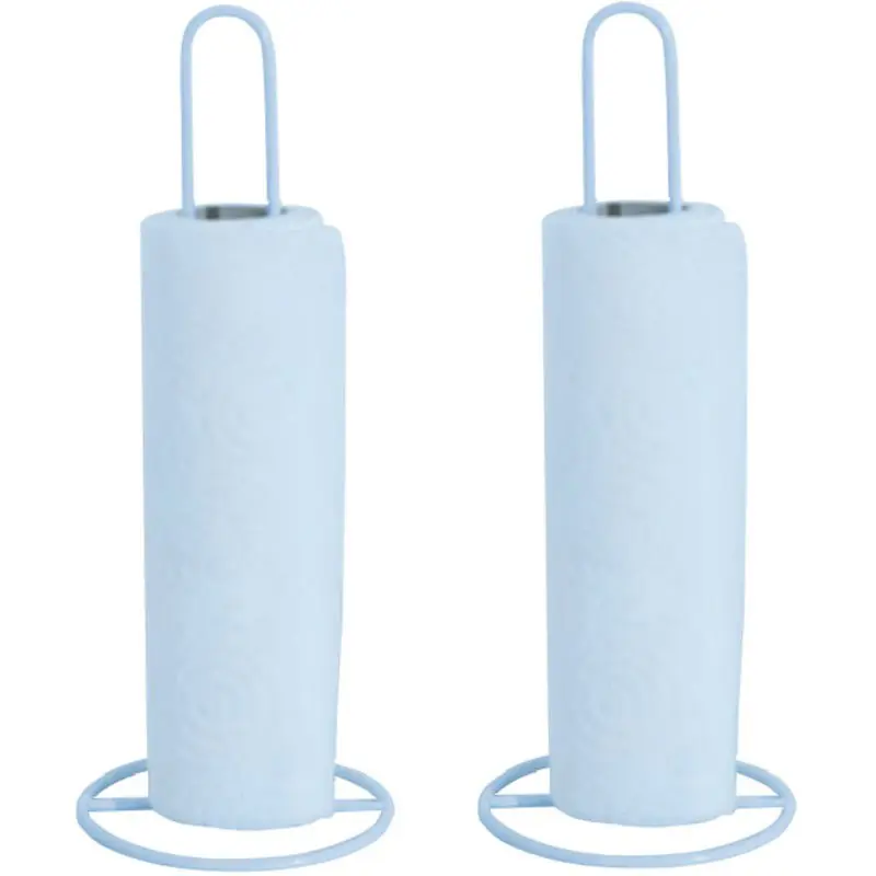 Topkwaliteit MSV Keukenrolhouder - 2x - 1 rol - metaal - wit - 31 x 12 cm - Keukenrolhouders
