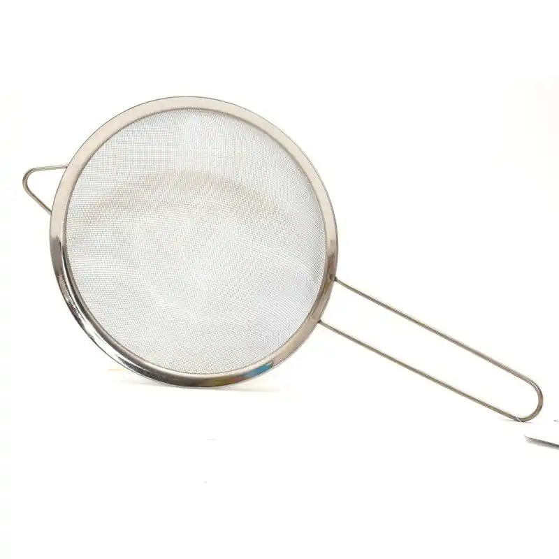 1x Keuken vergiet/zeef edelstaal - diameter 18 cm - Keukenzeefjes Geld-Terug-Garantie