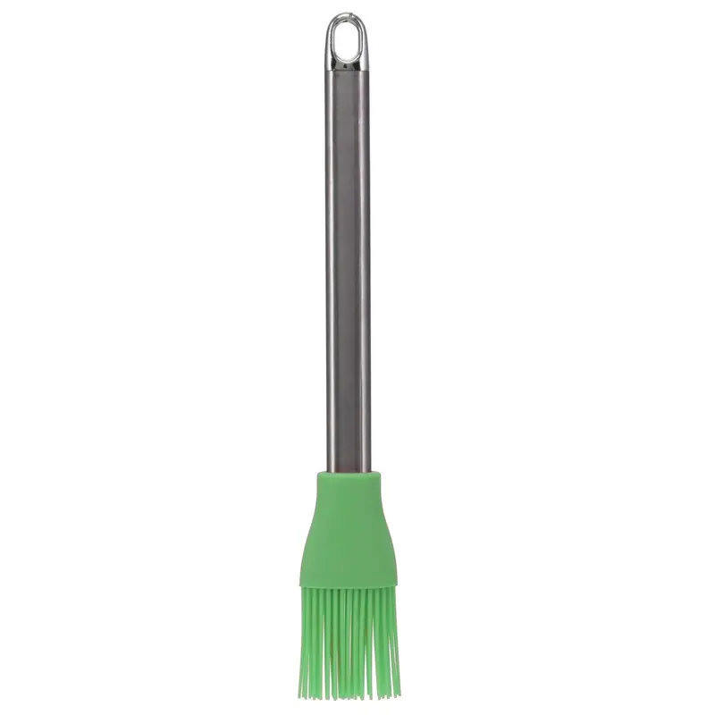 La Cucina Bakkwast - zilver/groen - RVS/Siliconen - 26 cm - Keukengerei - Bakkwasten Topkwaliteit