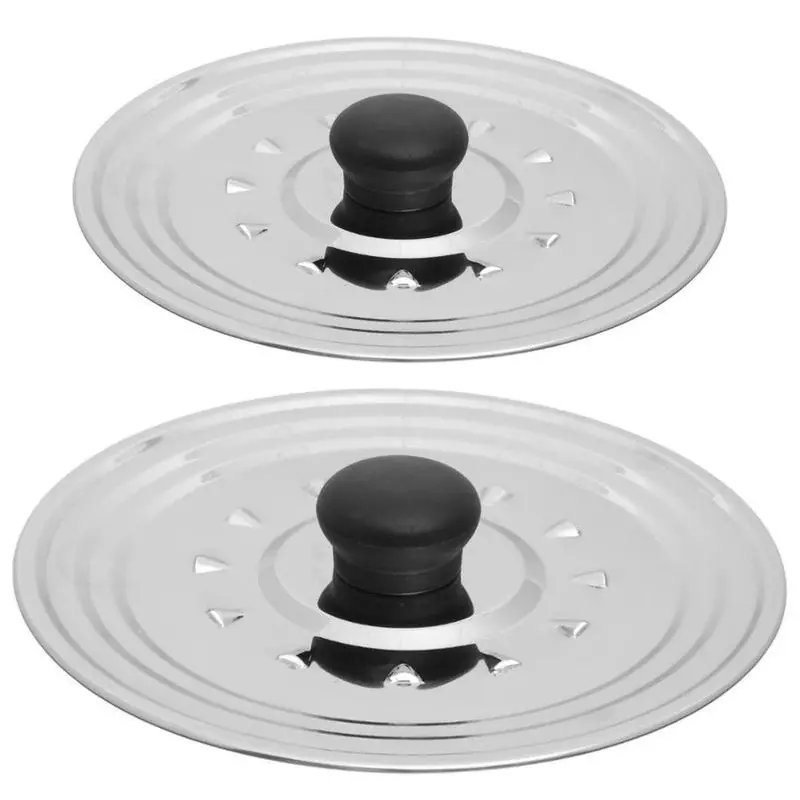 2x pannendeksels - rvs - stoomuitlaat - Dia 16/18/20 en 22/24/26 cm - Pannendeksels Aanbieding